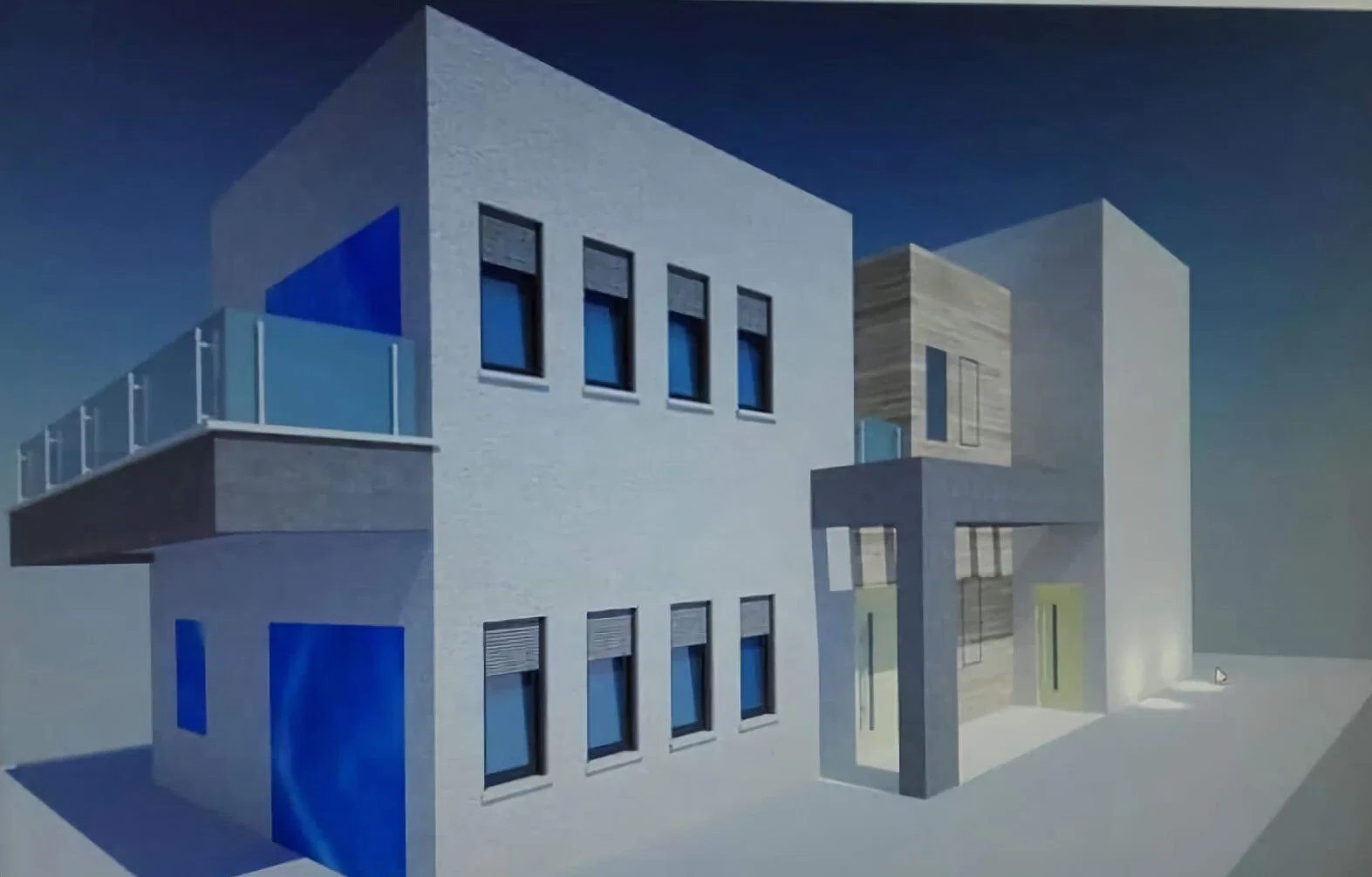 פרספקטיבה — בית דו־מפלסי